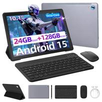 Planšetė 10.1" 8 branduolių, Android 15, 24GB RAM, 128GB, WiFi, su klaviatūra