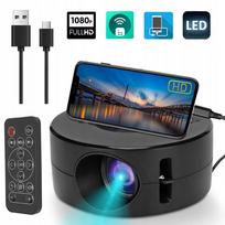 Nešiojamas mini LED projektorius, Full HD, USB, namų kino filmams ir žaidimams