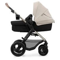 Vežimėlis Kinderkraft Moov 2in1, pilnas komplektas, pilka, pripučiami ratai