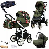 Vaikiškas vežimėlis 4in1 BabyLux ColorLux su lopšiu, sportine dalimi ir ISOFIX baze
