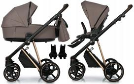 Vežimėlis kūdikiui Roan IVI 2.0, 2in1, Cocoa Rose