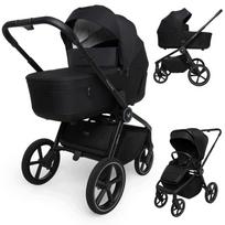 Vežimėlis MUUVO Fold Classic Black, 2 viename, su sulankstoma lopšiu