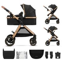 Vežimėlis Kinderkraft ESME 2in1, juodas
