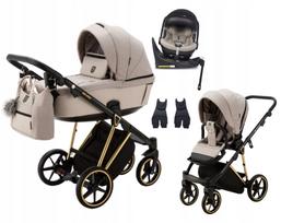 Vaikiškas vežimėlis ADAMEX BELISSA Special Edition 4in1 PS-620 su BUZ PRO TAUPE ir BASE