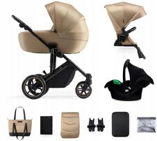 Vežimėlis Kinderkraft Prime 2 Pro 3in1 su Mink Pro autokėdute