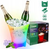Ledo kibiras su RGB LED apšvietimu, 5 l, šampanui