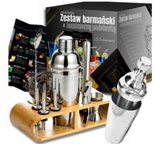 Profesionali kokteilių gaminimo rinkinys, 23 dalys, 750 ml