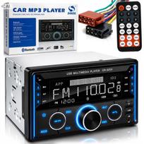 Automobilinė 2DIN radija su Bluetooth, USB, SD, AUX, MP3, LCD ekranu ir nuotolinio valdymo pultu