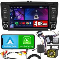 Automobilinis radijas SKODA Octavia II, Roomster, Yeti, Rapid, Superb su Android, CarPlay ir WiFi