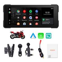 Motociklo navigacija 6,86" IPX7, belaidis CarPlay / Android Auto