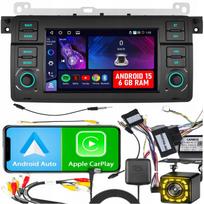 Automobilio radijas BMW 3 E46 su Android, GPS, Wi-Fi, CarPlay, RDS, 6GB