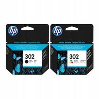 HP 302 rašalo kasetės rinkinys: juoda ir spalvota (F6U66AE, F6U65AE)