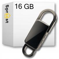 Mini diktofonas su 16GB atmintimi, raktų pakabukas