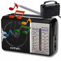 Nešiojamas virtuvės radijas, FM/AM, USB, veikia su baterijomis ir 230V