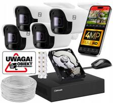 Vaizdo stebėjimo rinkinys 4MPx IP POE, 4 kameros, 1TB, valdymas programėle
