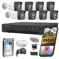 Vaizdo stebėjimo rinkinys HIKVISION 8 analoginės 4K (8Mpx) kameros, IR LED, 1TB diskas