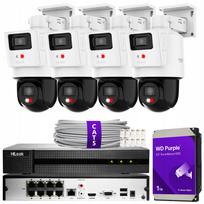 Vaizdo stebėjimo rinkinys su 4 kameromis PTZ-N2D400M-DE/14 8MP, HiLook by Hikvision
