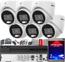 Vaizdo stebėjimo rinkinys Hikvision, 8MP, 6 lauko kameros, 2TB diskas, valdymas programėle