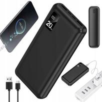 Išorinė baterija 50000 mAh, 22,5 W, 2 USB lizdai