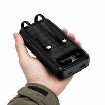 Išorinė baterija su saulės įkrovimu, 27000 mAh