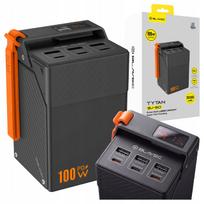 Išorinė baterija Blavec, 50000 mAh, 100W, 3x USB-C, USB-A