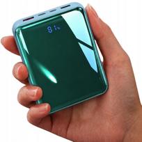 Išorinė baterija VOPTIX DX352, 20000 mAh, 4 integruoti laidai, USB-C, 22,5 W, LCD ekranas