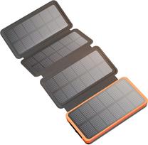Išorinė baterija Hiluckey 20000mAh su saulės kolektoriumi, 4 panelės, 3 USB, HI-S225P