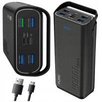 Išorinė baterija 40000mAh, greitas įkrovimas, PD, QC 3.0