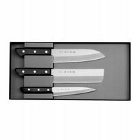 Virtuvinių peilių rinkinys Tojiro Basic VG-10 TBS-300, 3 vnt. (Santoku, Nakiri, Petty), Japonija