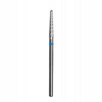 Karbidinis frezos antgalis kūgio formos Staleks Expert 2,3/14 mm, mėlynas