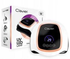 Manikiūro lempa Clavier Q3 UV/LED, 168W, balta/aukso spalvos