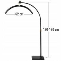 Kosmetinė LED lempa MITOYA, 2700–5600K, su stovu, juoda