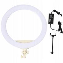 LED žiedinė lempa 18" balta KY-BK416 IBRA makiažui