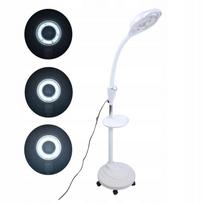 Kosmetinė LED lempa su 8x didinamuoju stiklu, stacionari, 120 LED