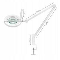 Stalinis LED lempa-padidinimo stiklas Glow 8021, reguliuojama šviesos spalva