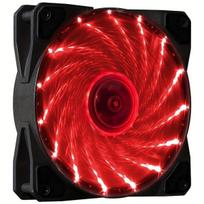 12CM RGB LED ventiliatorius kompiuteriui su 33 lempomis. , 15 raudonų lempučių