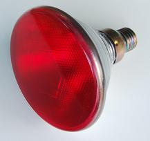 Infraraudonųjų spindulių lempa HELIOS PAR 175W E27, raudona Rubin