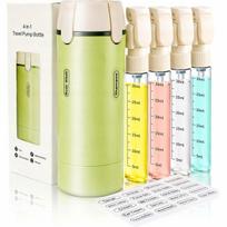 Kelioninis 4 viename kosmetikos buteliukas, 4 talpos po 30 ml