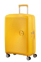 Vidutinio dydžio kietas lagaminas American Tourister Soundbox 67 cm, geltonas