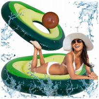 Pripučiamas čiužinys plaukimui „Avocado“ su sėklos kamuoliu, 150 cm, XL