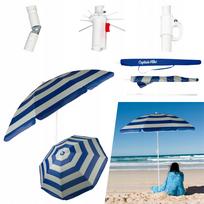 Paplūdimio skėtis su UV filtru UPF50+ ir užvalkalu LIGHT 160 cm HOLIDAY