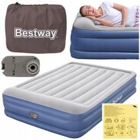 Pripučiamas turistinis dvigulės lova 203x152 cm su pompa BESTWAY