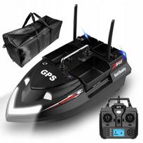 Masalų valtis V802 Pro GPS, 12000mAh, 4 talpos, 3 kg, 500 m, juoda