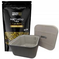 Dėžutė su peletėms mirkyti FEEDER BAIT ir pašaras Method Mix DYNAMIC CORN
