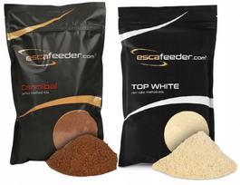 Žuvų pašaras Esca Feeder Method Mix Top White + Cannibal, 2 x 800 g