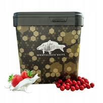 Baltyminiai rutuliukai WRATISLAVIA BAITS, braškių ir grietinėlės skonio, 18 mm, 10 kg, kibiras 17 l