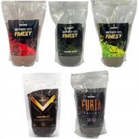 Rinkinys žūklės masalų Osmo Pellet Furia Intense Dark Method Mix Krill Marine Black