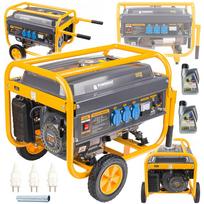 Benzininis generatorius 3000W, 230V, su ratais, AVR, 7 AG, su alyva