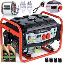 Benzininis generatorius BLACKSMITH 5,2 kW su variniu statoriumi, AVR ir veikimo valandų skaitikliu