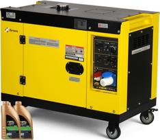Dyzelinis generatorius GROM 8 kW, varinis statorius ir rotorius, tylus, AVR, ATS/SZR